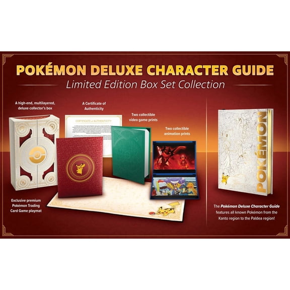 Pokemon Pikachu Press Pokmon Deluxe Character Guide Limited Edition Box Set Collection, (Hardcover)