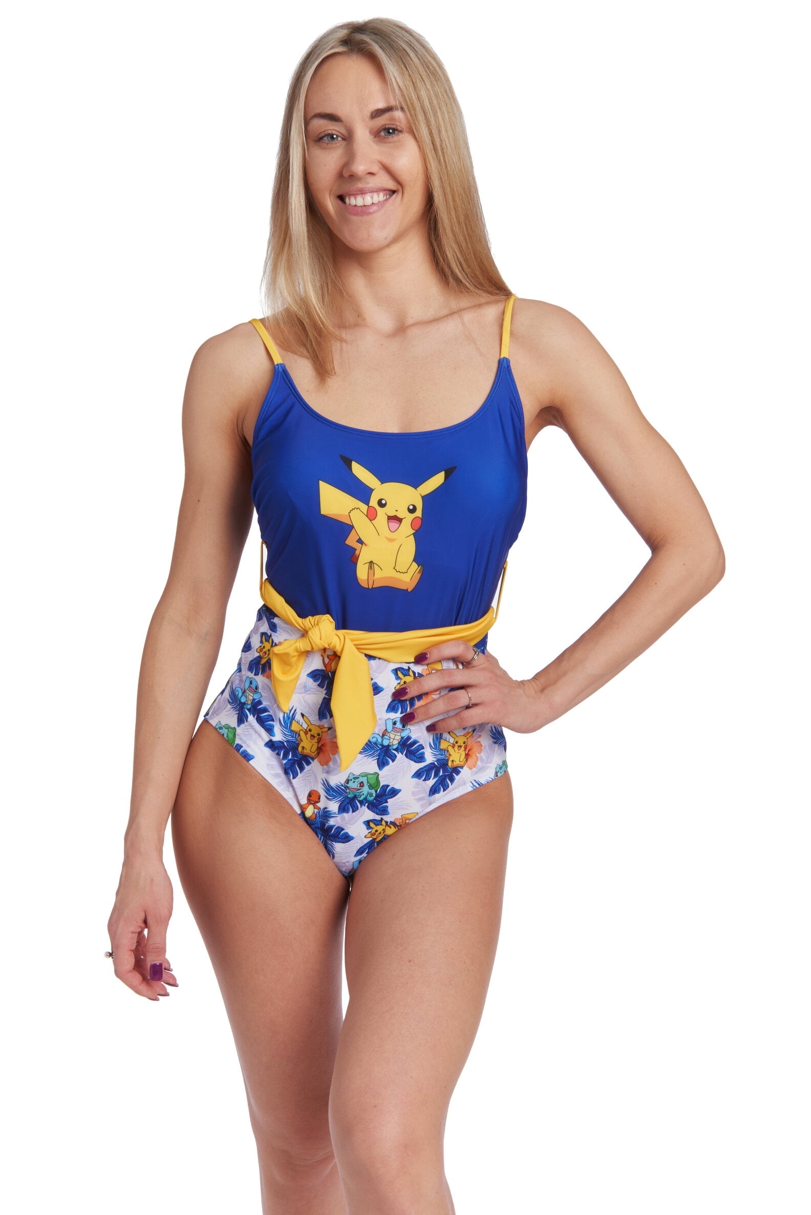 sexy pokemon girls in bathing suits Pokemon Pikachu Stretch Fabric Lined One-Piece Swimsuit (Women's )
