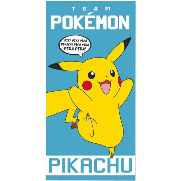 Pokemon Pikachu Team Pikachu Cotton Beach Towel