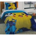 thumbnail image 1 of Pokemon Pikachu Twin Single Comforter & Sheets, 4 Piece Bed In A Bag, NEW, 1 of 2