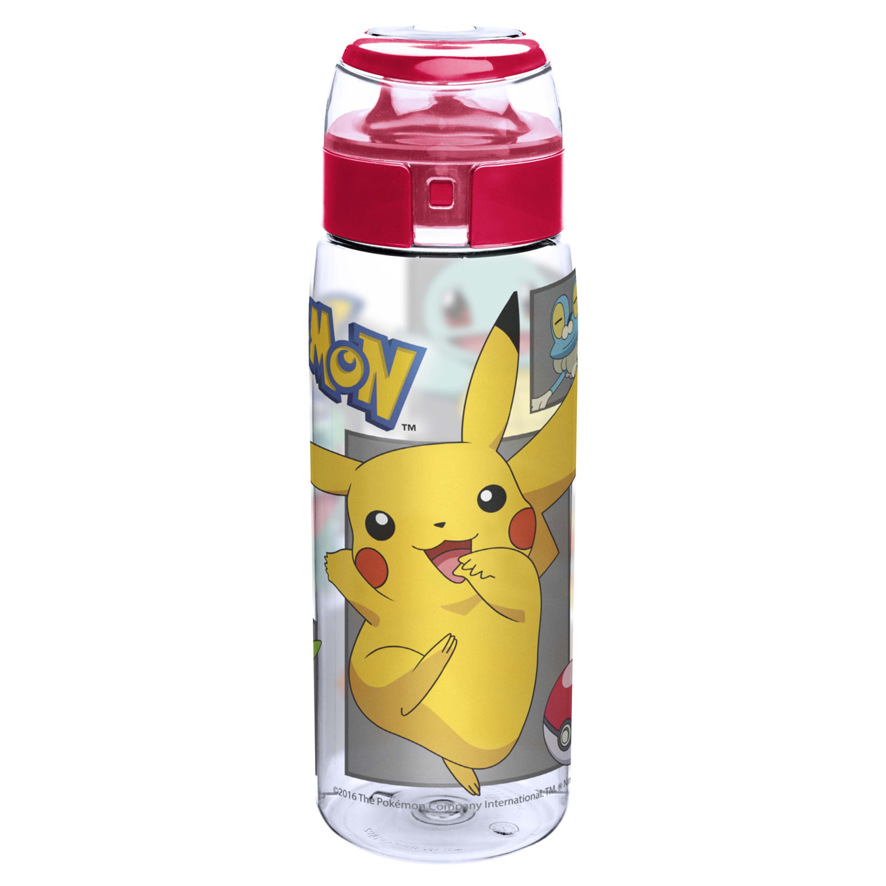 Pokemon Water Bottle Pikachu 724ml Plastic Sports Drink Cup One Size