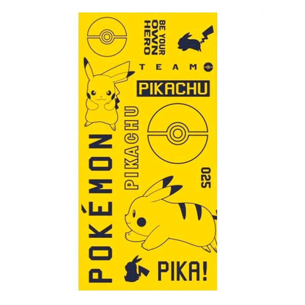 Pokemon Pikachu Yellow Cotton Beach Towel