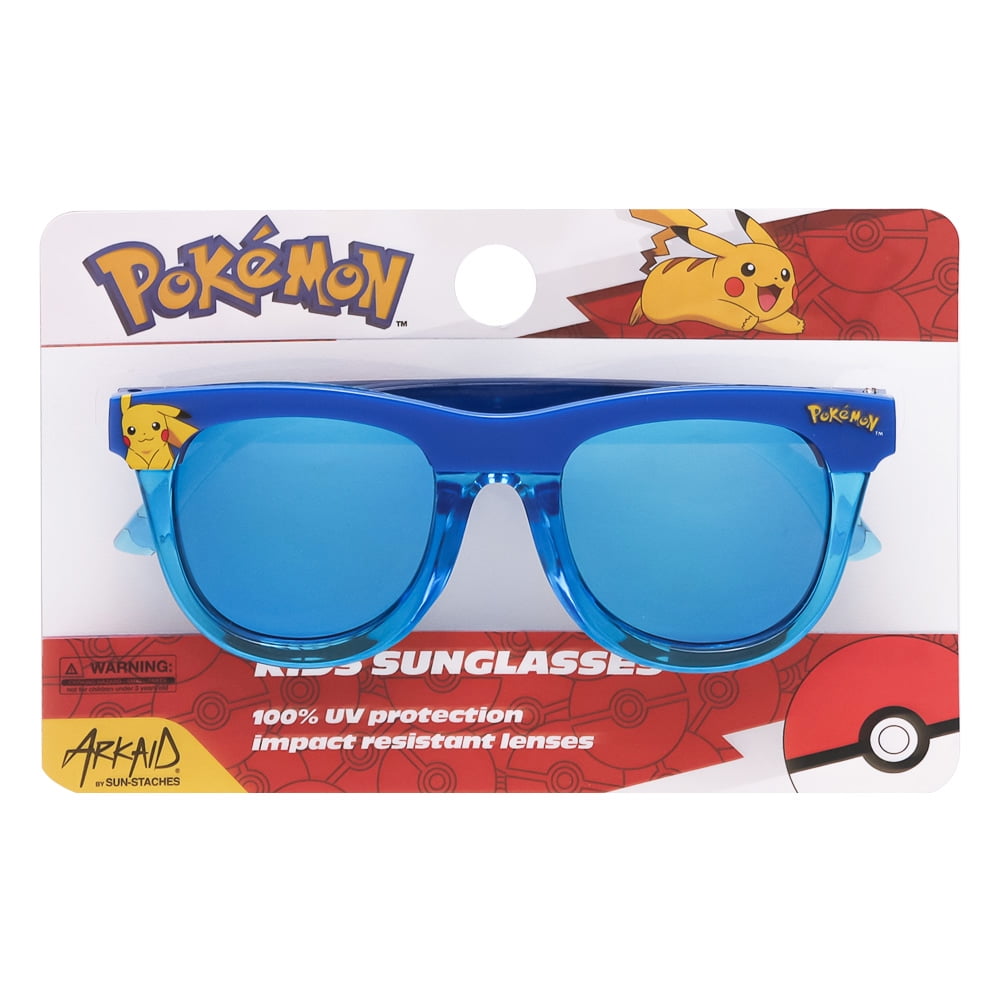 Pokemon Pikachu Yellow and Blue Wayfarer Kids Sunglasses - Arkaid by Sunstaches