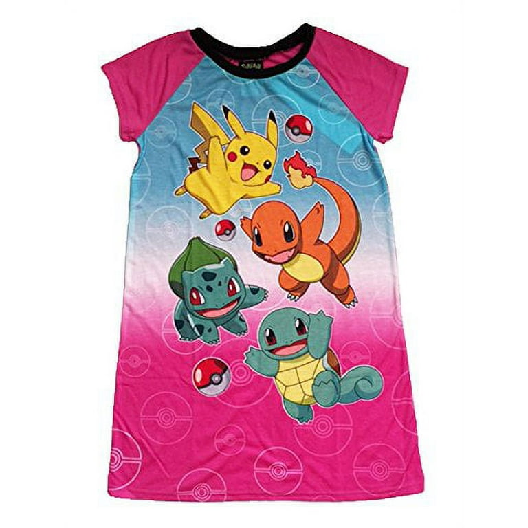 Pokemon Pikachu Friends Big Girls Nightgown 10 Walmart