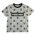 thumbnail image 1 of Pokemon Pixel Art Pikachu Graphic Print Big Boy's Short Sleeve T-Shirt - Size Small (8), 1 of 4