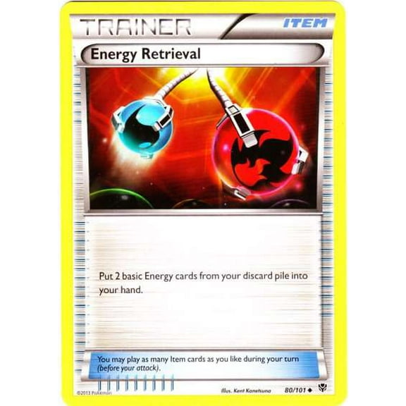 Pokemon Plasma Blast Uncommon Energy Retrieval #80