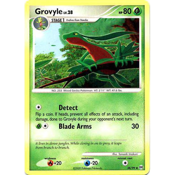 Pokemon Platinum Arceus Uncommon Grovyle #38