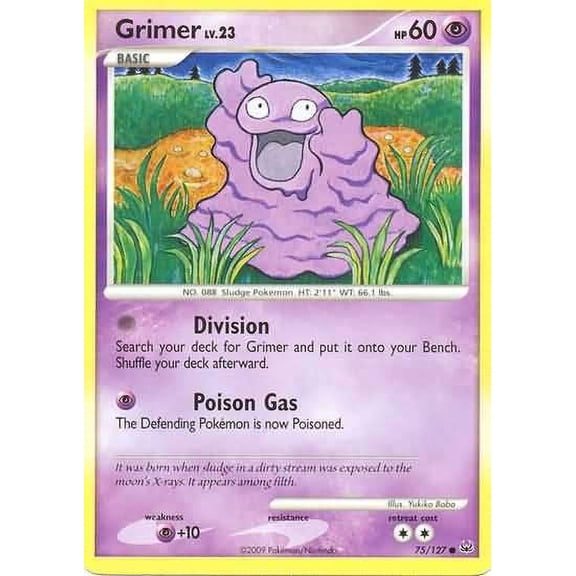 Pokemon Platinum Common Grimer #75