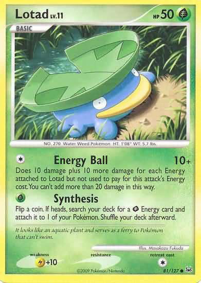 Pokemon Platinum Common Lotad 81 Walmart