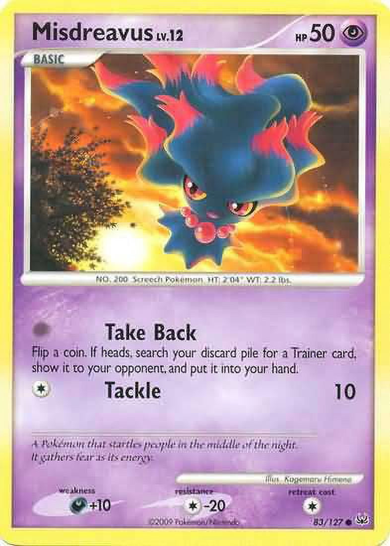 Pokemon Platinum Common Misdreavus #83 - Walmart.com