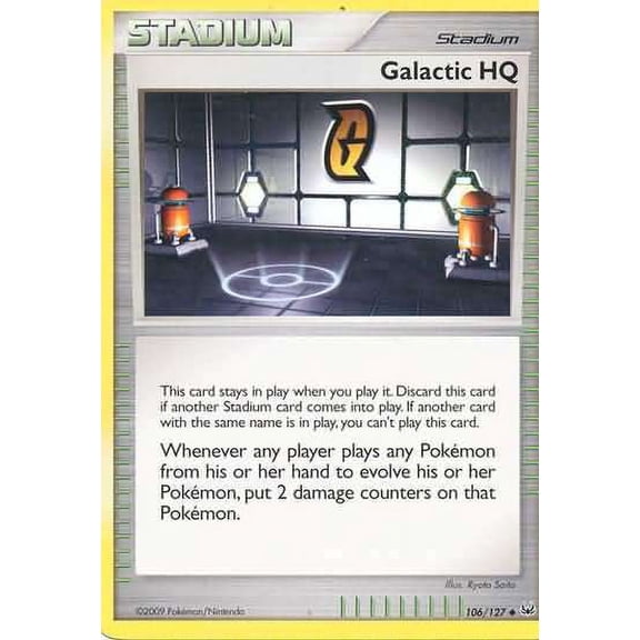 Pokemon Platinum Uncommon Galatic HQ #106