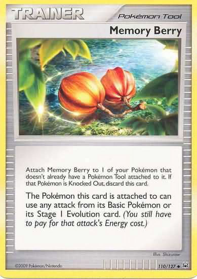 Pokemon Platinum Uncommon Memory Berry #110 - Walmart.com