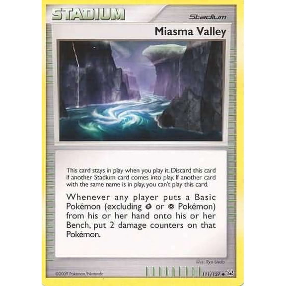 Pokemon Platinum Uncommon Miasma Valley #111