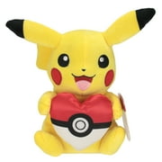 Pokemon Plush 8" Pikachu with Heart Pillow Multi-color