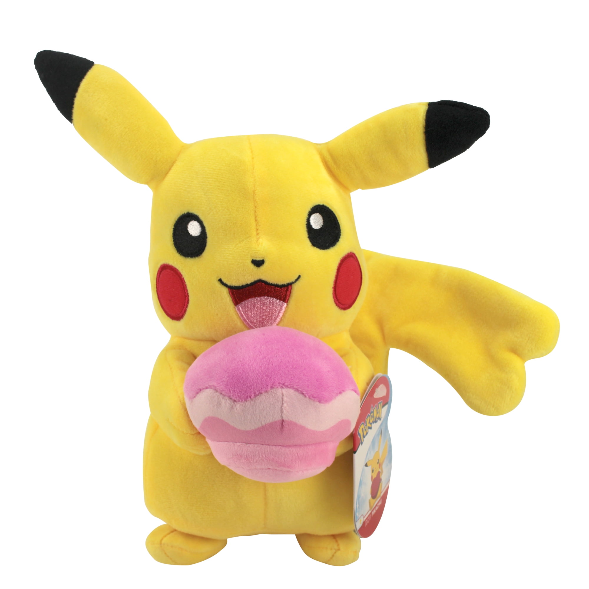 Pokemon Plush - 8 inch Pikachu with Pink Pokeball Egg, Yellow