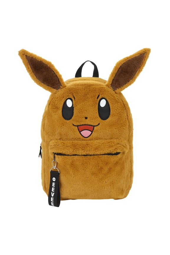 Pokemon Plush Eevee 16" Backpack with Chunk Webbing Puller