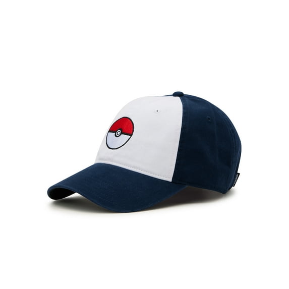 Pokemon Poké Ball Unisex Baseball Cap White Navy