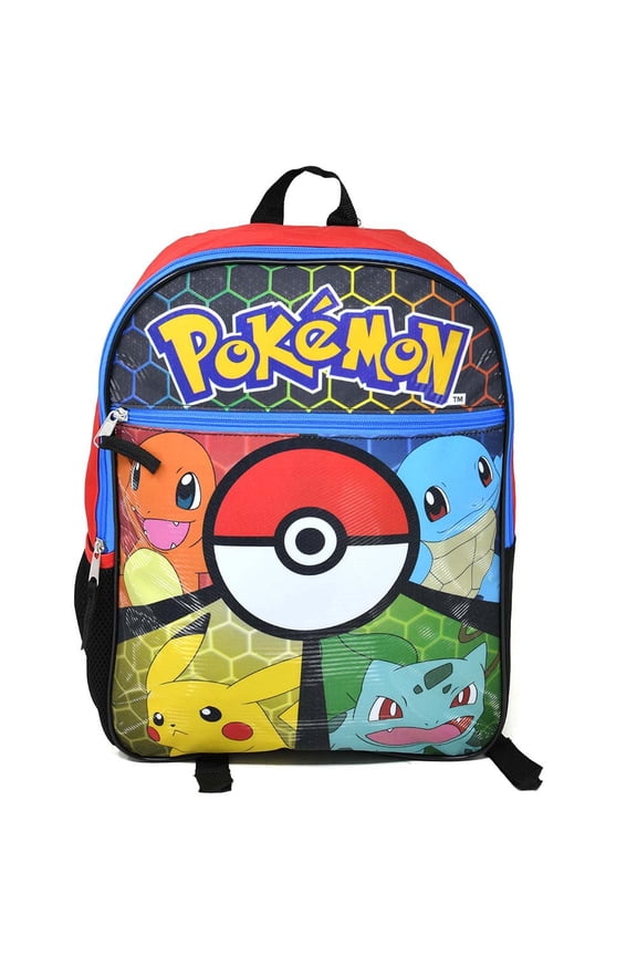 Pokemon "Pokeball" 16" Backpack with 1 Front Pocket