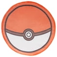 thumbnail image 1 of Pokemon Pokeball Shaped Velour Throw Pillow, 1 of 2