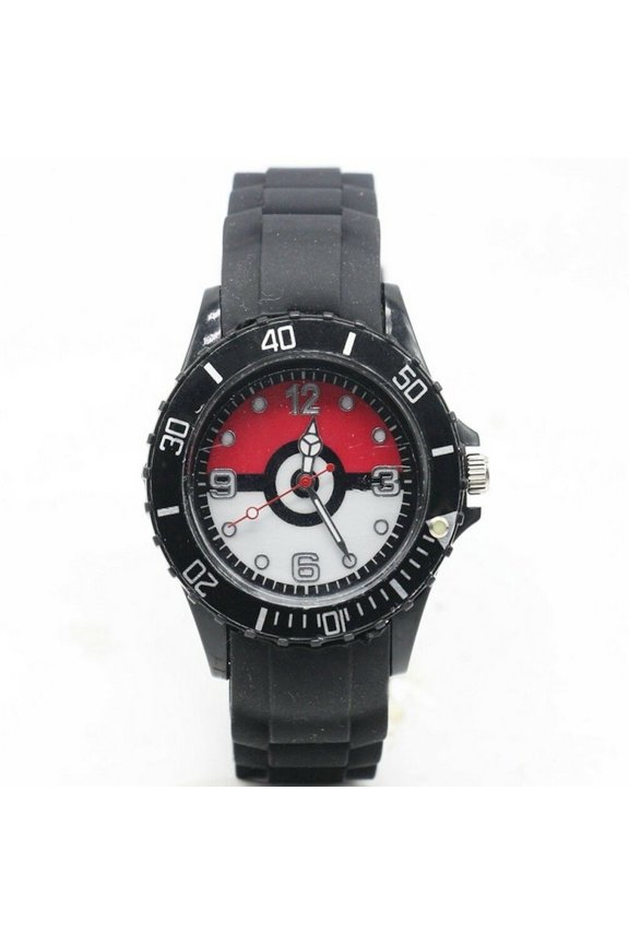 Pokemon Pokeball Silicone Band Wrist Watch