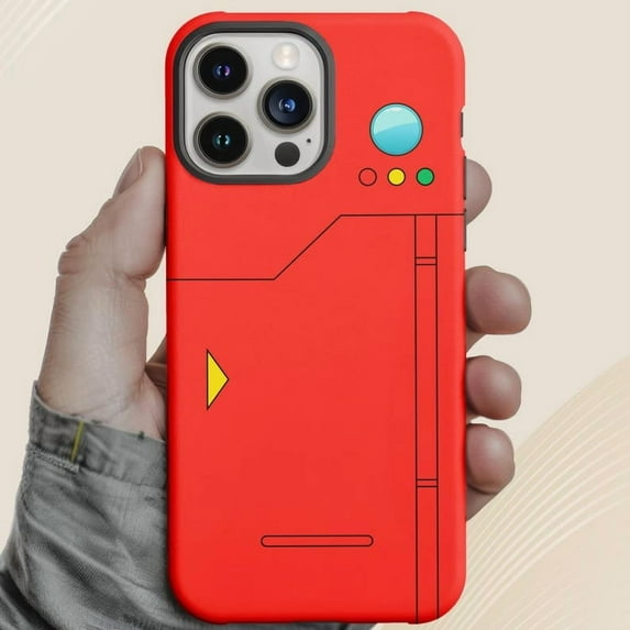 Pokemon Pokedex Anime Gamer Gift Retro Gaming Device Design A364 Protective Case for iPhone 17 16 15 14 13 12 11 Pro Max