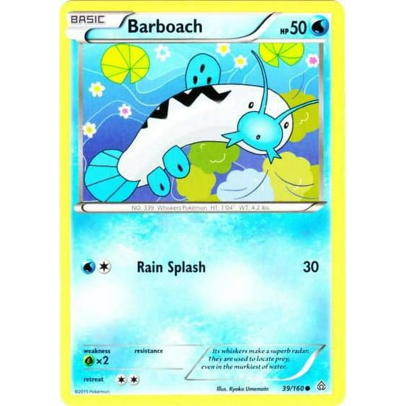 Pokemon Primal Clash Common Barboach #39