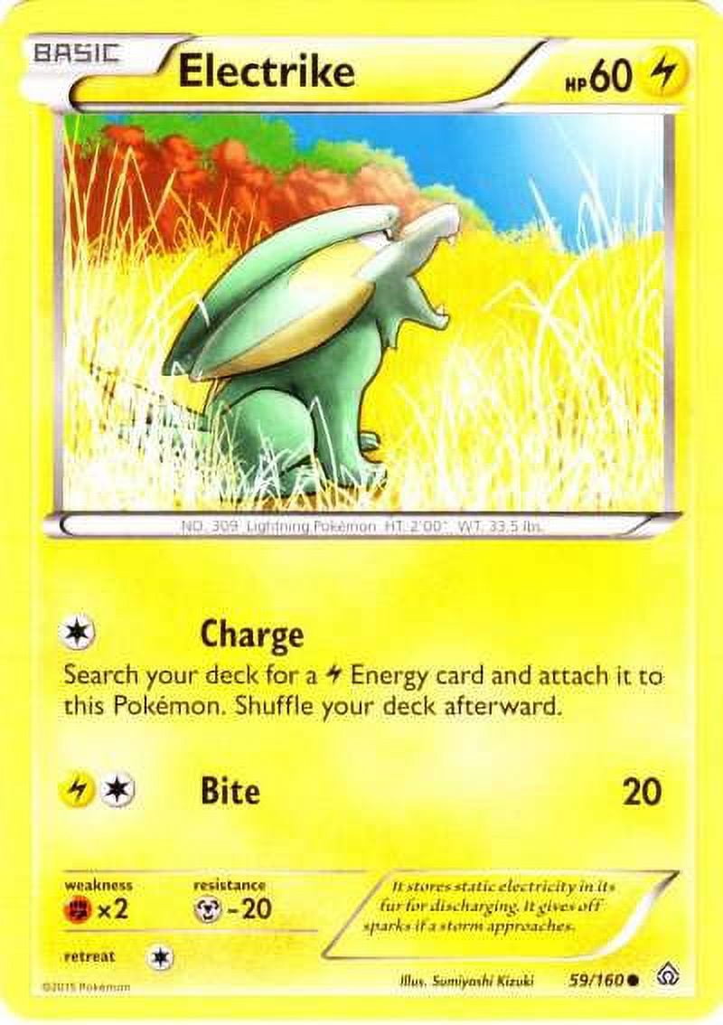 Pokemon Primal Clash Common Electrike #59 - Walmart.com