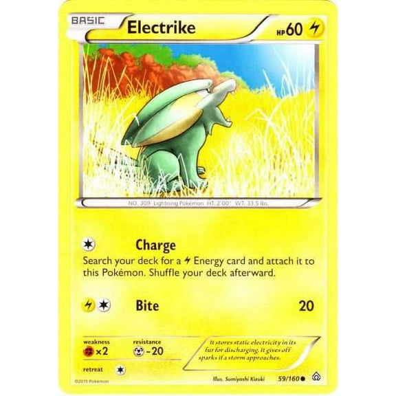 Pokemon Primal Clash Common Electrike #59