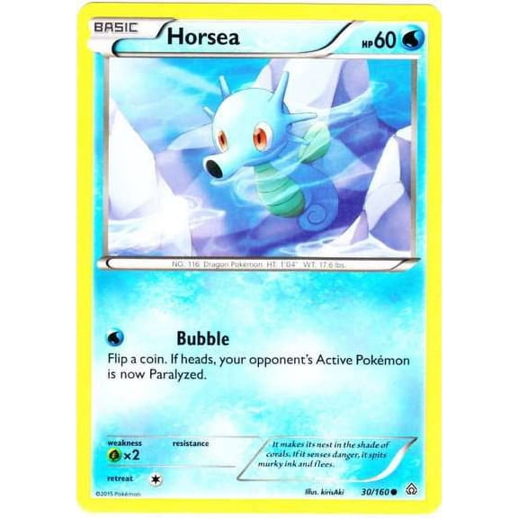Pokemon Primal Clash Common Horsea #30