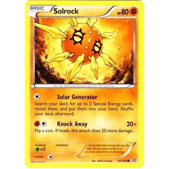 Pokemon Primal Clash Common Solrock #83