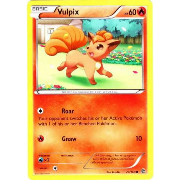 Pokemon Primal Clash Common Vulpix #20