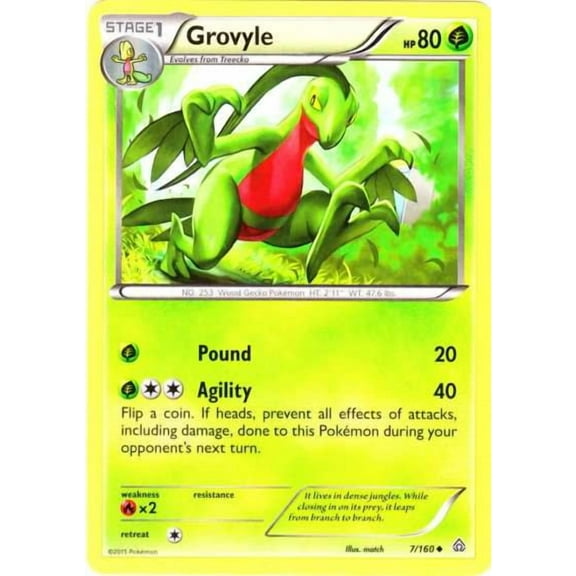Pokemon Primal Clash Uncommon Grovyle #7