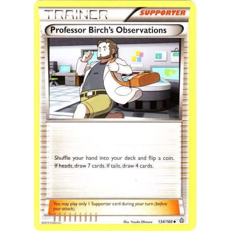 Pokemon Primal Clash Uncommon Professor Birch's Observations #134