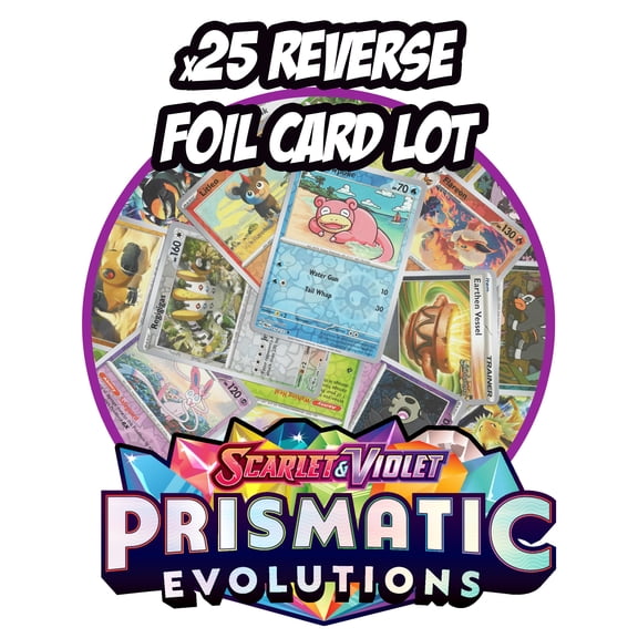 Pokemon Prismatic Evolution Reverse Foil Card Lot x25 (Random Selection)- No Duplicate