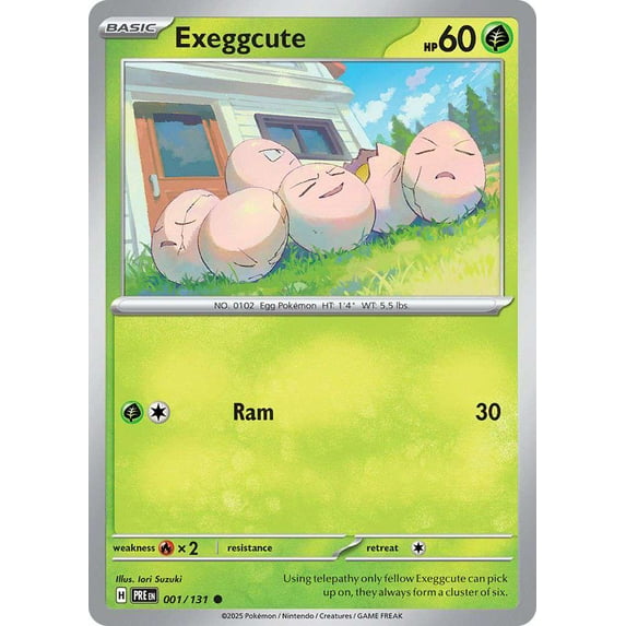 Pokemon Prismatic Evolutions Common Exeggcute #1