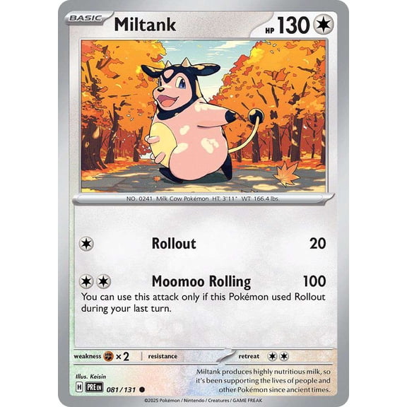 Pokemon Prismatic Evolutions Common Miltank #81
