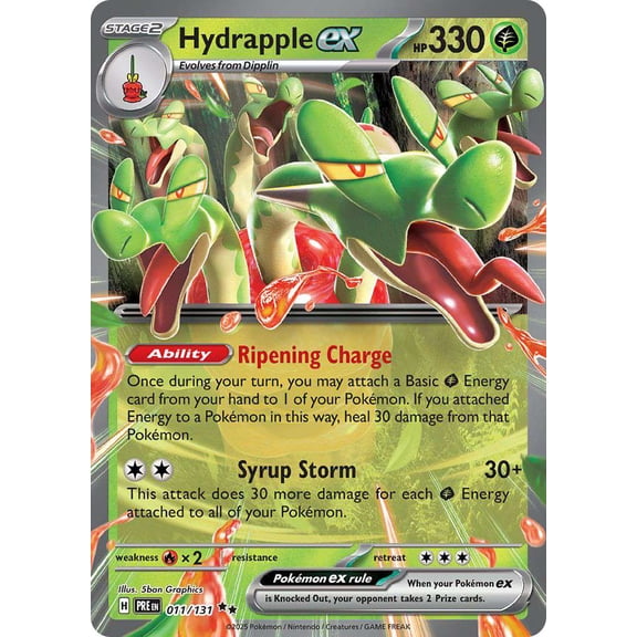 Pokemon Prismatic Evolutions Double Rare Hydrapple ex #11