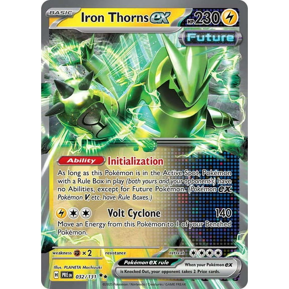 Pokemon Prismatic Evolutions Double Rare Iron Thorns ex #32