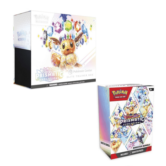 Pokemon Costco Prismatic Evolutions 2-Pack Trainer Box and Booster Bundle