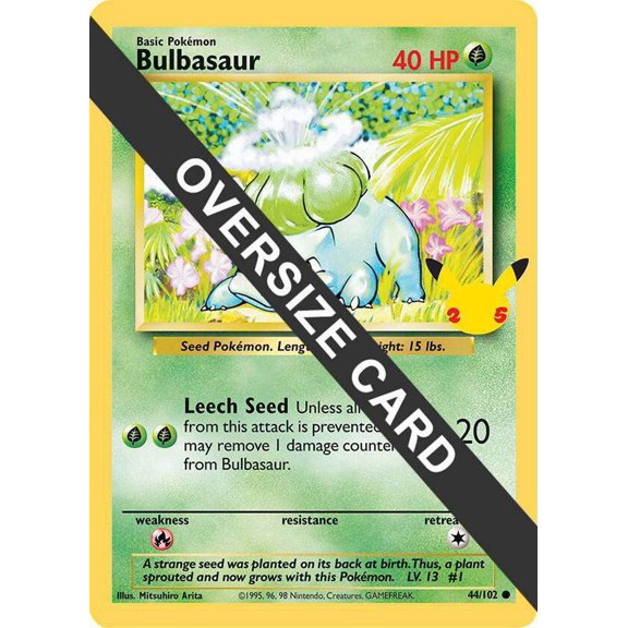 Pokemon Promo   Bulbasaur #44 (Oversized)
