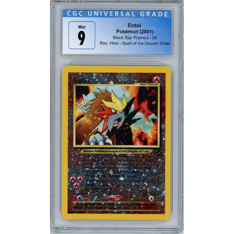 Pokemon Promo Cards Entei (CGC 9) - Walmart.com