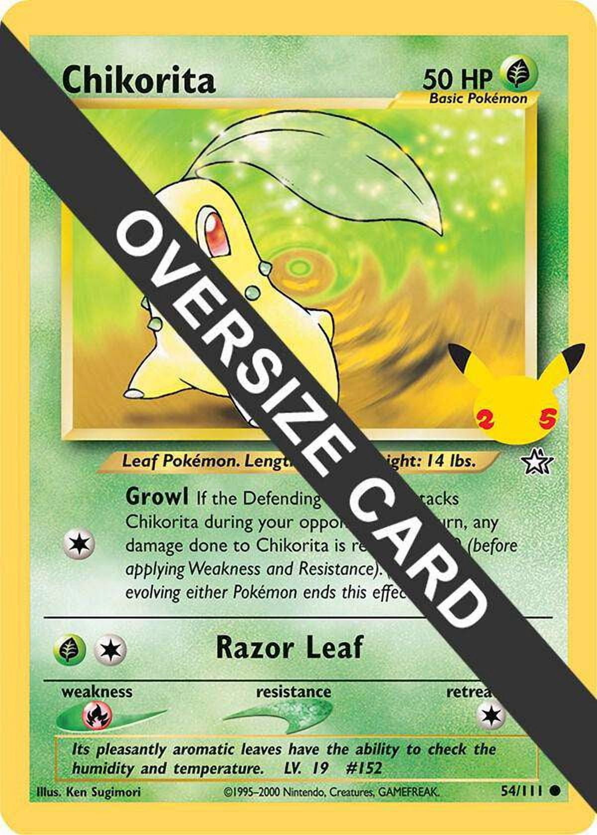 Pokemon Promo Chikorita #54 (Oversized) - Walmart.com