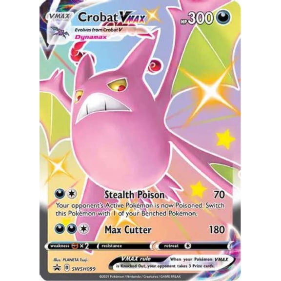 Pokemon Promo Crobat VMAX SWSH099 (Oversized)