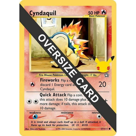 Pokemon Promo Cyndaquil #57 (Oversized)