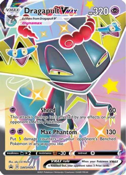 price dragapult pokemon card – ex 200/167 – Twilight Masquerade – Full Art Pokemon – Secret Rare : Toys & Games this attack does 80 more damage Dragapult VMAX (Secret) 197/192 -