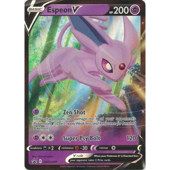 Pokemon Promo Ultra Rare Espeon V SWSH201