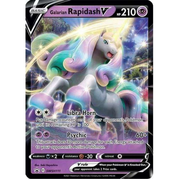 Pokemon Promo Galarian Rapidash V SWSH111