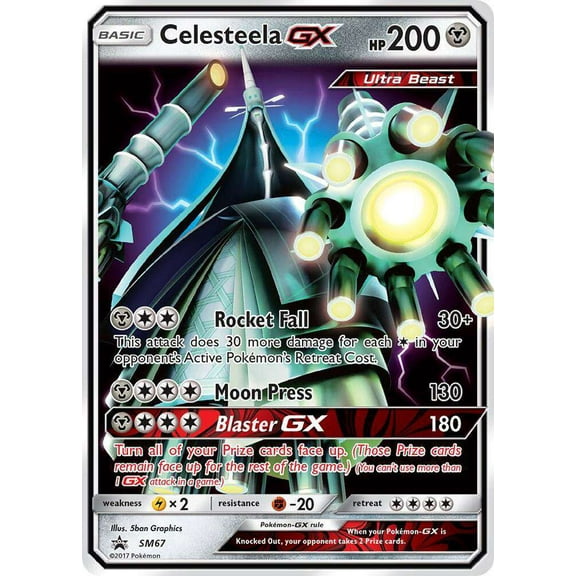 Pokemon Promo Holo Rare Celesteela GX SM67