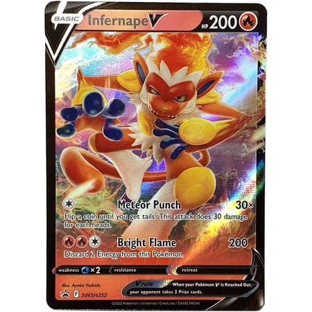 Pokemon Promo Holo Rare Infernape V SWSH252 (Oversized)