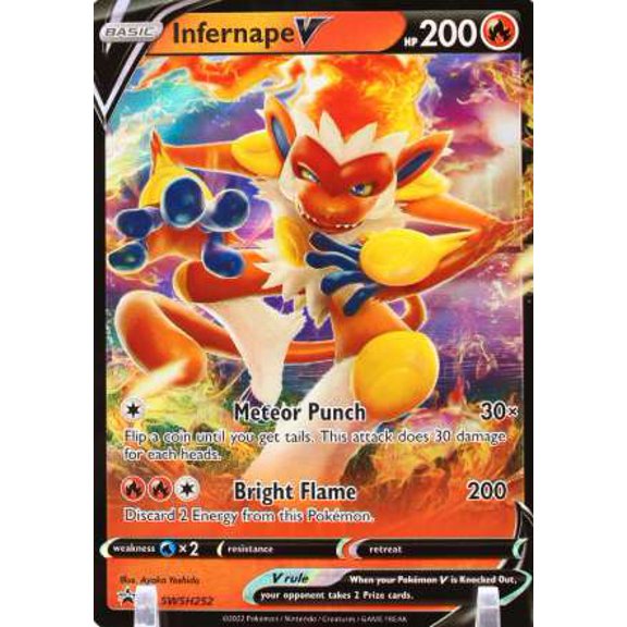 Pokemon Promo Holo Rare Infernape V SWSH252